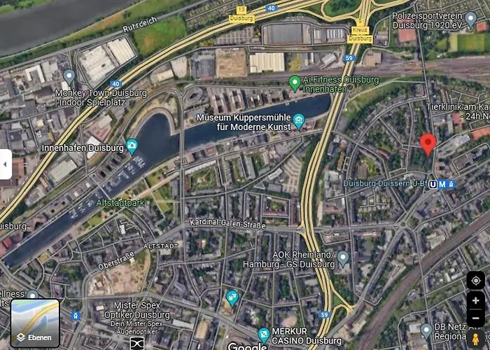 2#netflix &wlan &kingsize Bett & Kaffee Maschine & Zentral & 500m Innenhafen & 2 Min U Bahn Duisburg